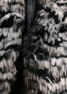 Black And White Fur Coat