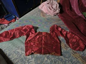 Red Bishop Sleeve Blouse