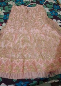 Ready Made Blouse With Net Lahenga