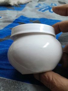 Cute Tiny White Ceramic handi with plastic lid