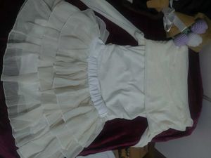 Elegant White Ruffled Dress