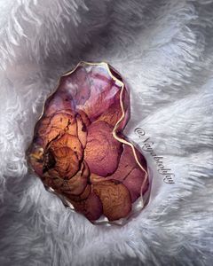 Heart-Shaped Rose Resin Coaster