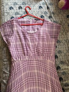 Purple Plaid Dress