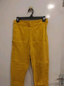 Yellow Cotton Pant