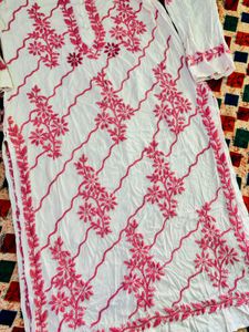 Luckhnavi Chikankari Kurti
