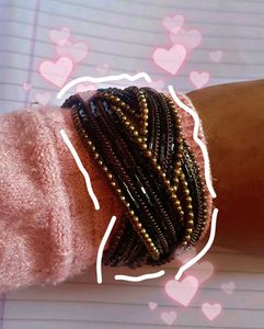 Bracelete | Pretty Black Golden Bracelet