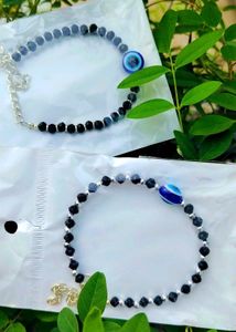 Evil Eye Beaded Bracelets - Set of 2