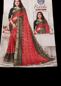 Elegant Red Patola Saree