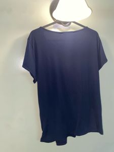 Annabelle Navy Wrap Top