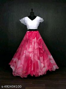 Floral Pink Lehenga Choli Set