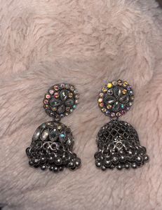 asthetic colourful Jhumka Earrings