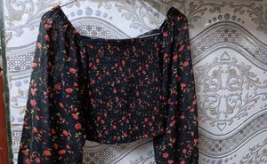 Smocked Crop Top