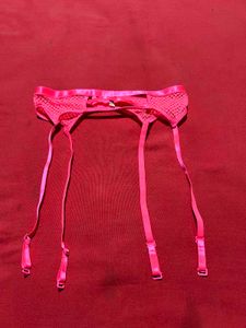Pink Lace Garter Belt – Size S