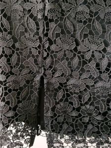 Black Lace Pencil Skirt