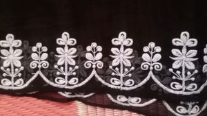 Chikan Embroidery Short Gown