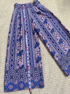 Blue Color Printed 2 Pec Baby Girl Plazo Set