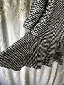 Women Houndstooth Fit &amp; Flare Dress