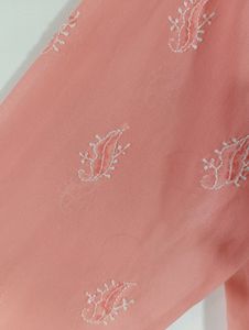 Peach Embroidered Casual Top ( Women)