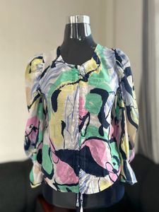 Pastel Print Top