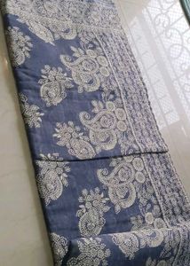 Gray Cotton Saree