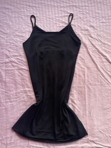 Embellished Black Slip Dress