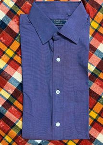 Bluish Purple Party Wear Shirt