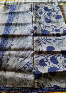 Blue Daily Wear Cotton Sari