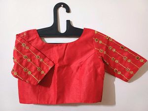 💥🆕️ Boat Neck Embroidered Blouse