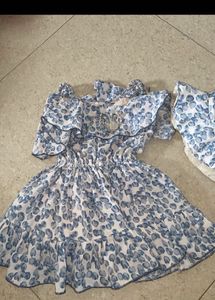 Cute Blue &amp; White Dress