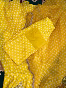 Elegant Yellow Anarkali Never Used