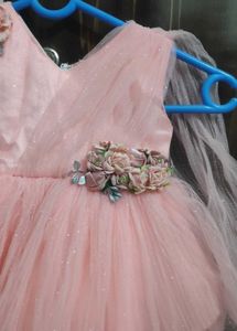 Party Wear Birthday Dress For 6-12 Months Old Girl