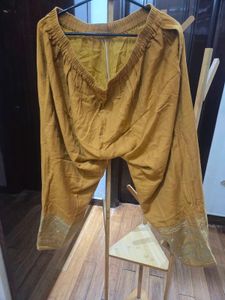 Mustard Kurta Set