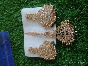 Artificial Earrings And Maangtika