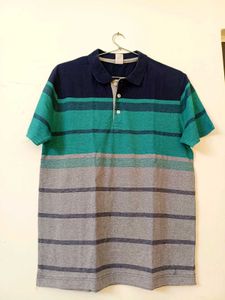 Striped Polo T-Shirt