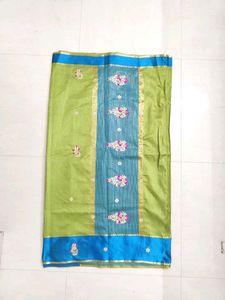 Silk Saree With Bud Work