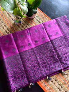 MIX SILK saree With “Assamese Japi” Design