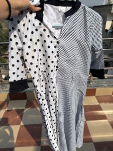 Retro looking dress with polka dots