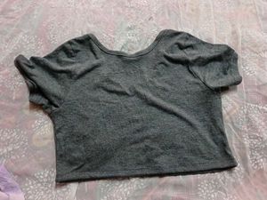 Gray Cropped Top (women's)