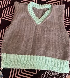 Hand knit Sweater Vest