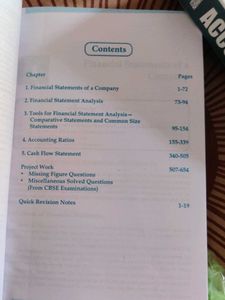 Analysis of Financial Statements . Class 12 Part B