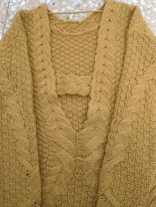 Vero Moda Mustard Yellow Knit Sweater