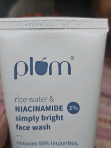 Plum Rice Water &amp; Niacinamide Face Wash