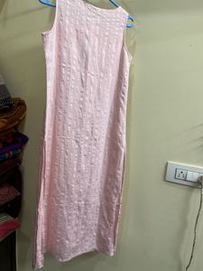 Elegant Pink &amp; light blue Kurta Set