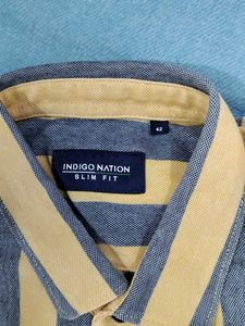 Yellow Black Striped Shirt