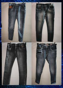 COMBO 4 Branded Jeans Levis/Jimmy&Jordan/Wrangler/