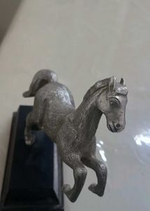 Vintage Silver Horse Statue
