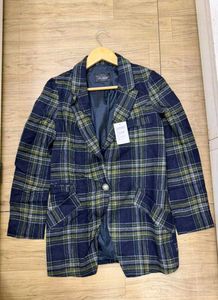 Classic Plaid Blazer Jacket