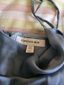 Silky Greyish blue Slip Dress