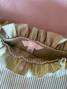 Sage Green Ruffle Crop Top