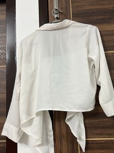 Blue Water Top White Shirt